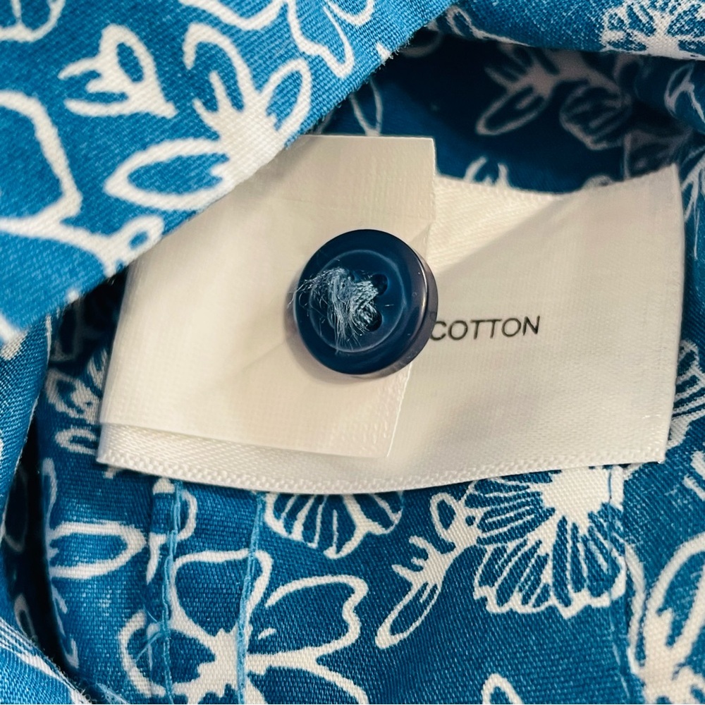 Orvis Women’s Blue Floral Print Long Sleeve Button Down Top Shirt Size 16 NWOT - Picture 11 of 14